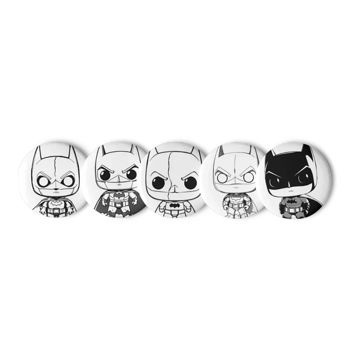 Black & White Bat Pinnacle Pin Collection product image (1)