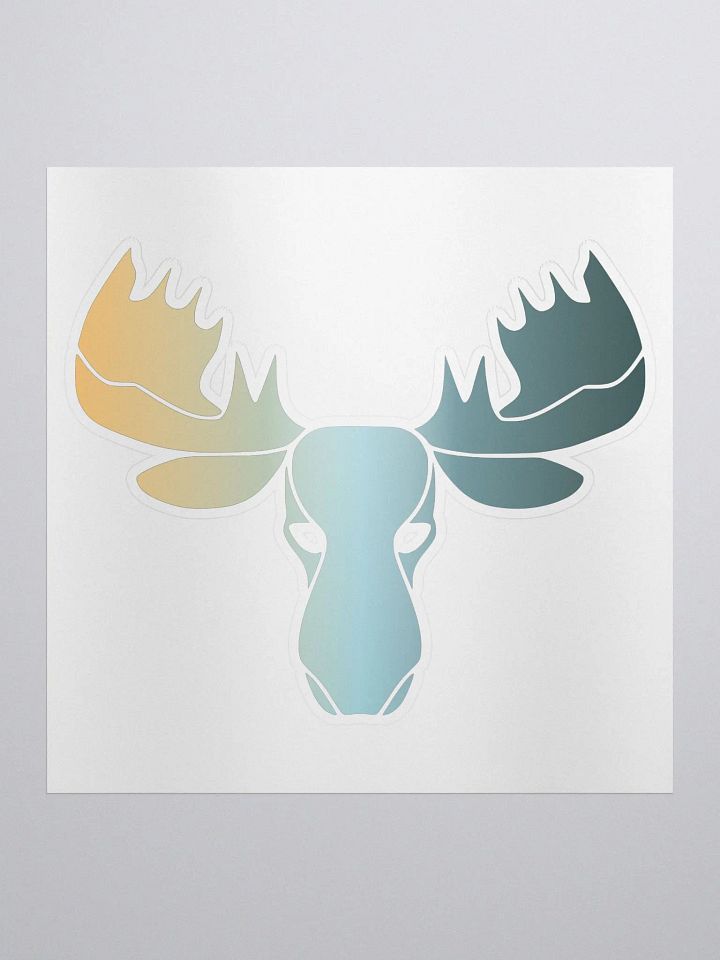 Colorful Madish Moose Logo Sticker product image (1)