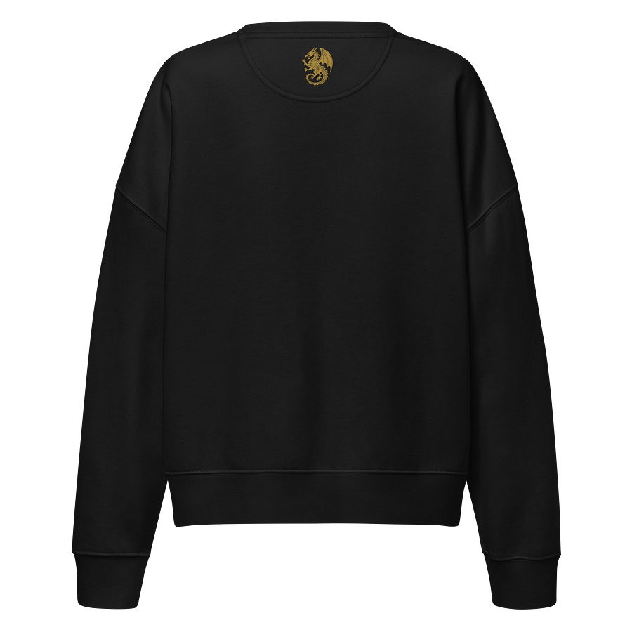 🟡 100% Organic Cotton - Gold Dragon – Royal Flame Sigil Sweater product image (7)