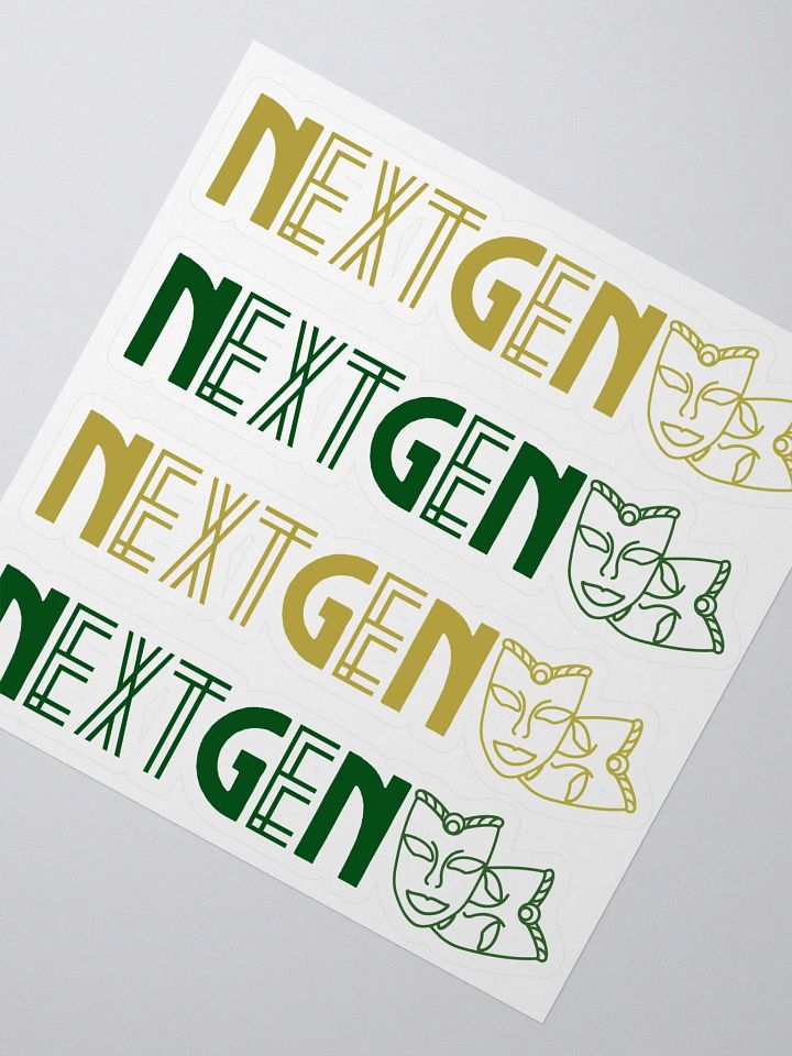 Next Gen Gold and Green Logo Stickers product image (1)