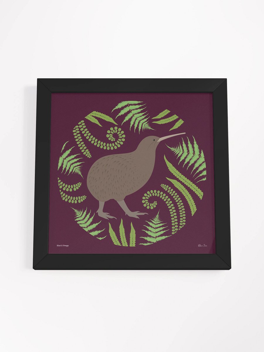 Kiwi and Fern Framed Wall Art product image (48)