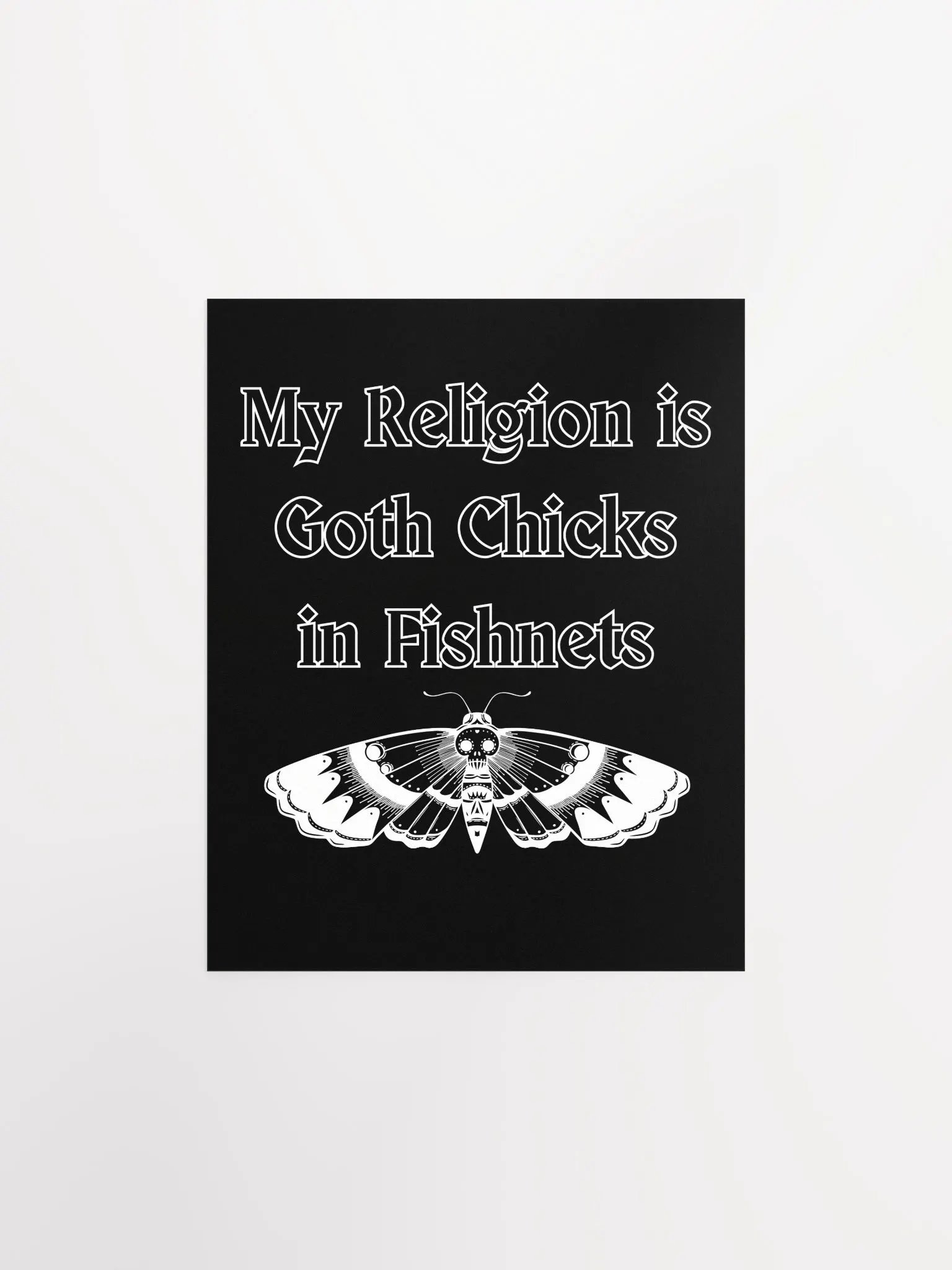 my religion is goth chicks print product image (7)