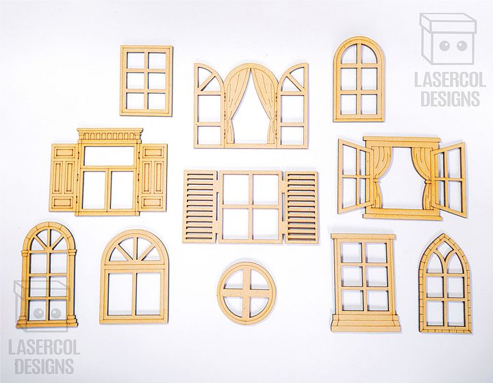 Windows Cut Outs - Laser Cut Files product image (2)