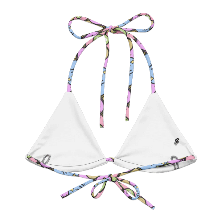Streamer Conversation Hearts String Bikini Top product image (2)