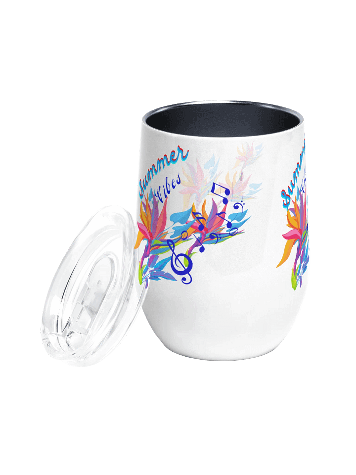 Floral Summer vibes Wine Tumbler gift for moms ladies friends colleagues product image (2)