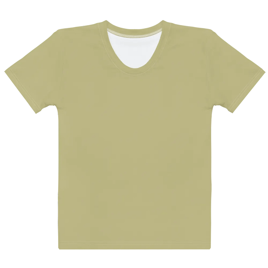 Plain Medium Yellow True Summer Women's Crewneck Polyester Heavyweight Premium T-Shirt by Treasure Pie product image (10)