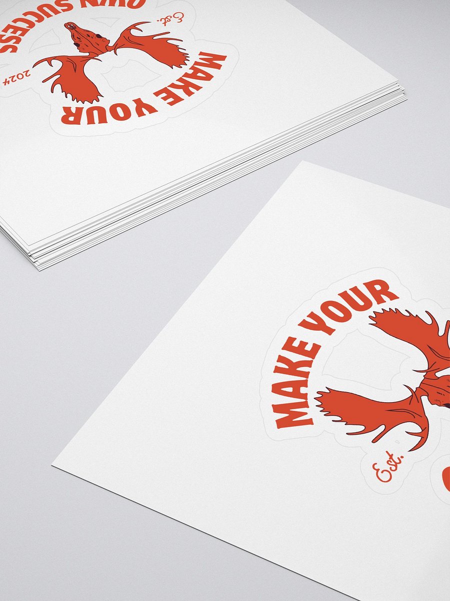 Moose Skull - Make Your Own Success Sticker product image (4)