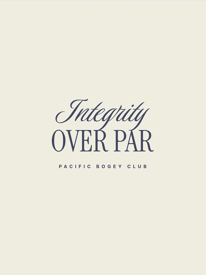 Integrity Over Par x The Honor System product image (1)