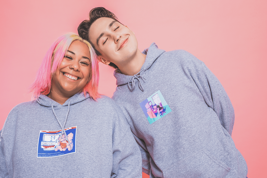 Twin Bears Hoodie - Grey product image (6)