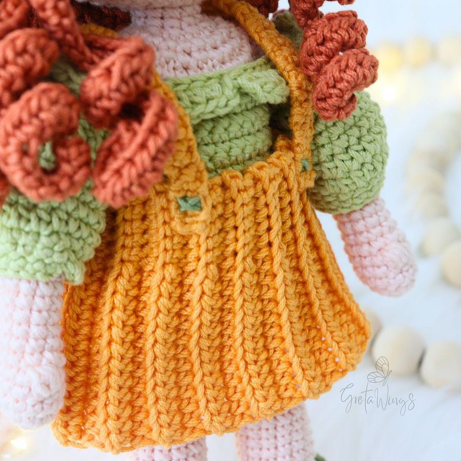 Patrón de Amigurumi de Muñeca Amber en Otoño (Descarga Digital) product image (10)