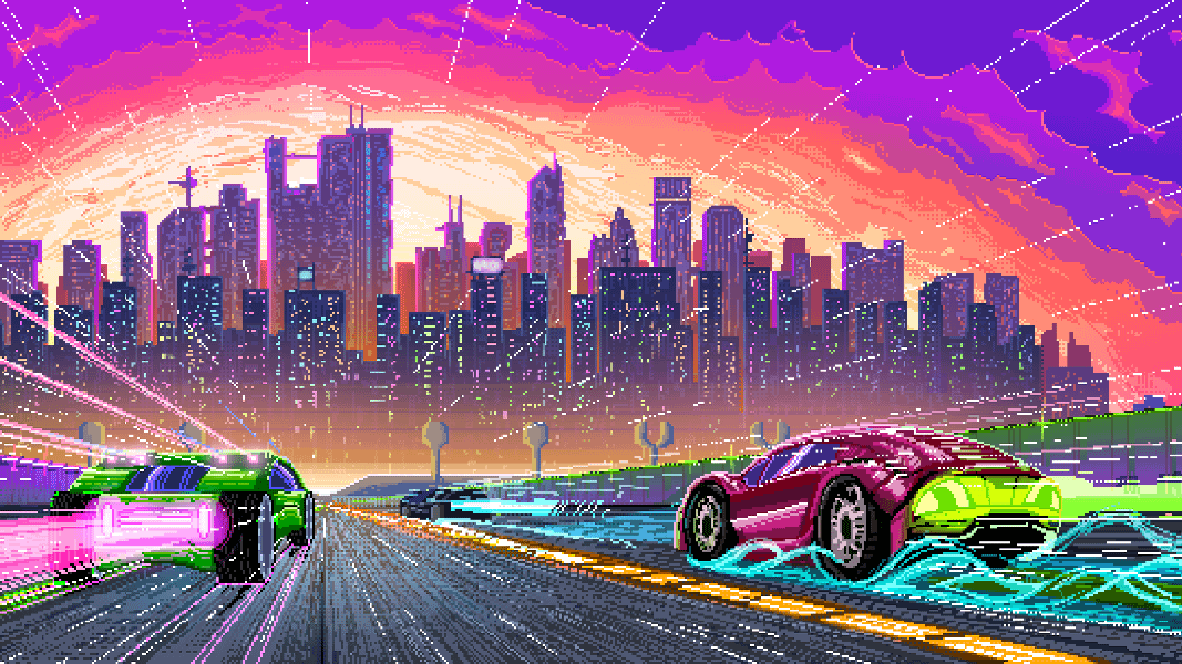 4K Synth City Desktop Wallpapers product image (2)
