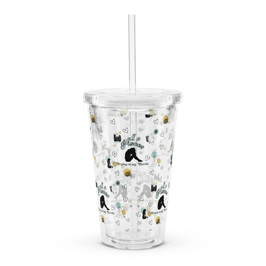 Pisces, Crying is My Cardio, Clear Tumbler product image (1)