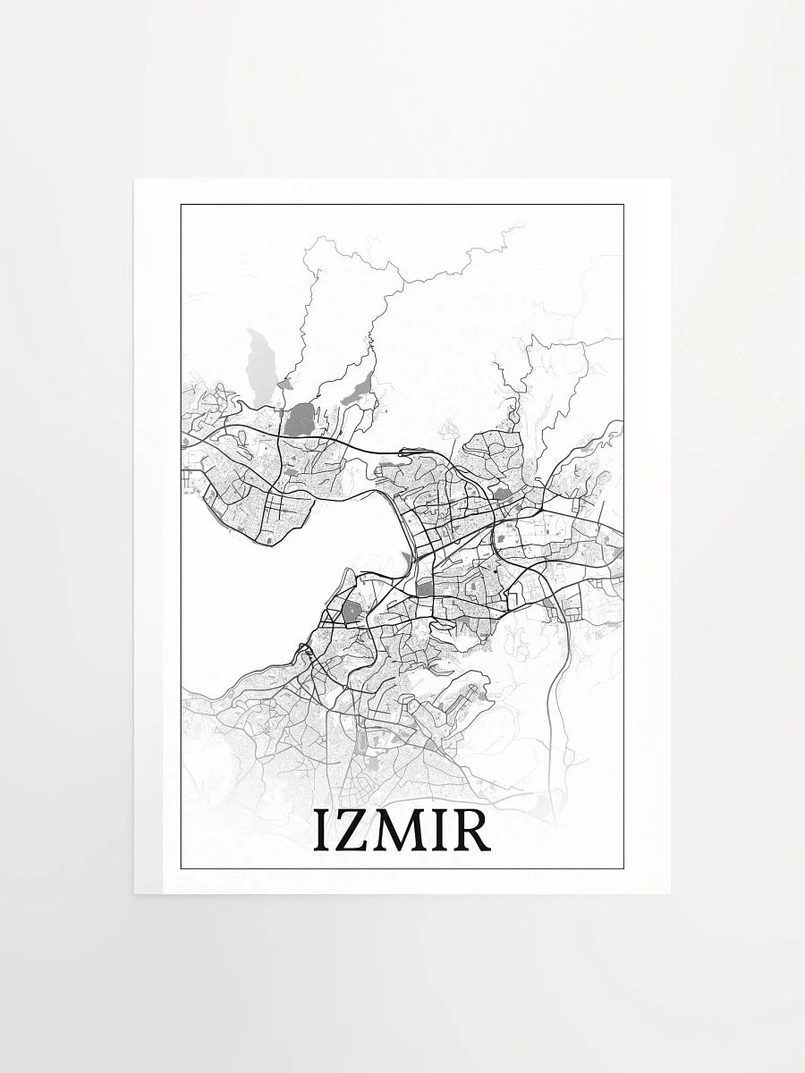 İzmir, Türkiye, city map print product image (1)