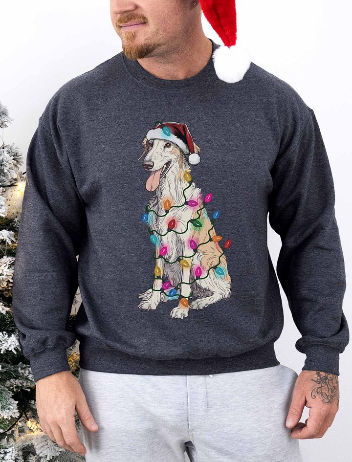 Funny Borzoi(Fawn) Christmas Sweatshirt product image (1)