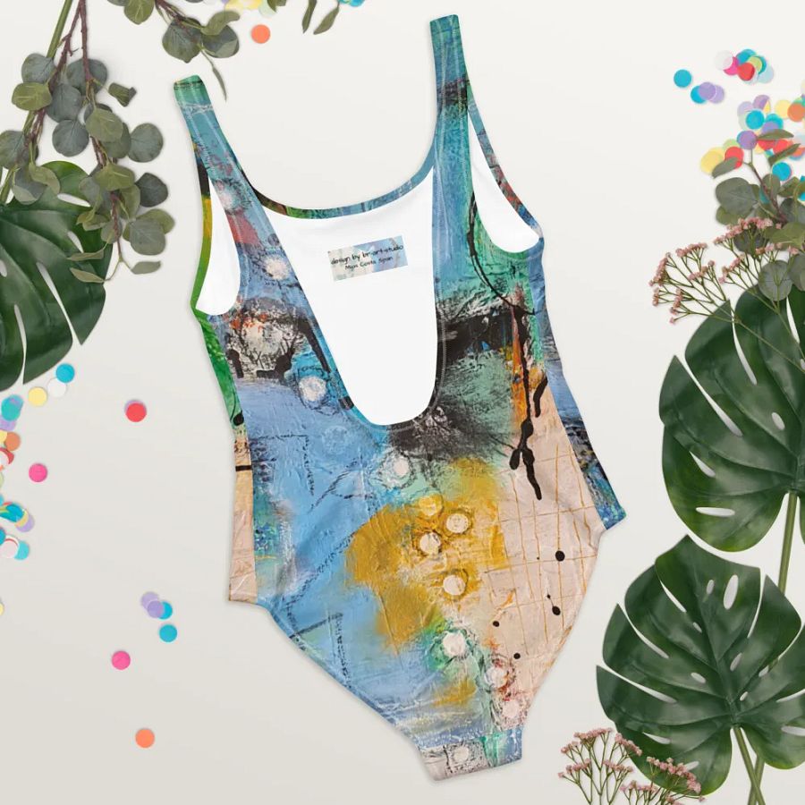 original painting printed on swimsuit, unique design product image (12)