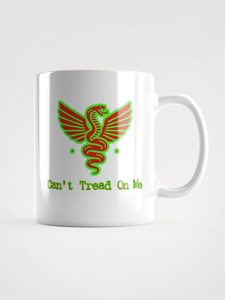 Can't Tread on Me Mug (Neon Green and Red) product image (3)