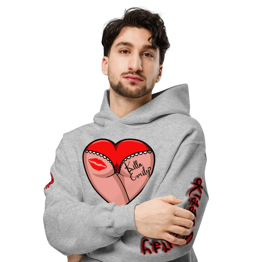 UNISEX HOT BOX FAM KILLA_EMILY RED HEART BUTT LOGO product image (36)