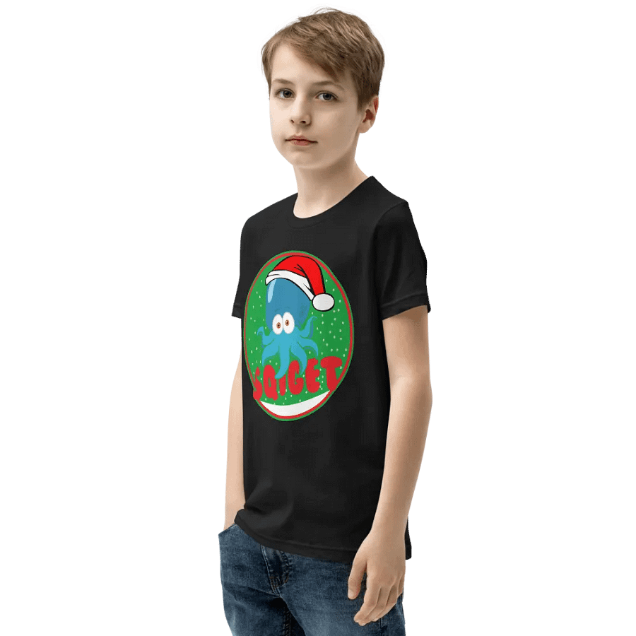 Santa Squid Youth T-Shirt product image (3)