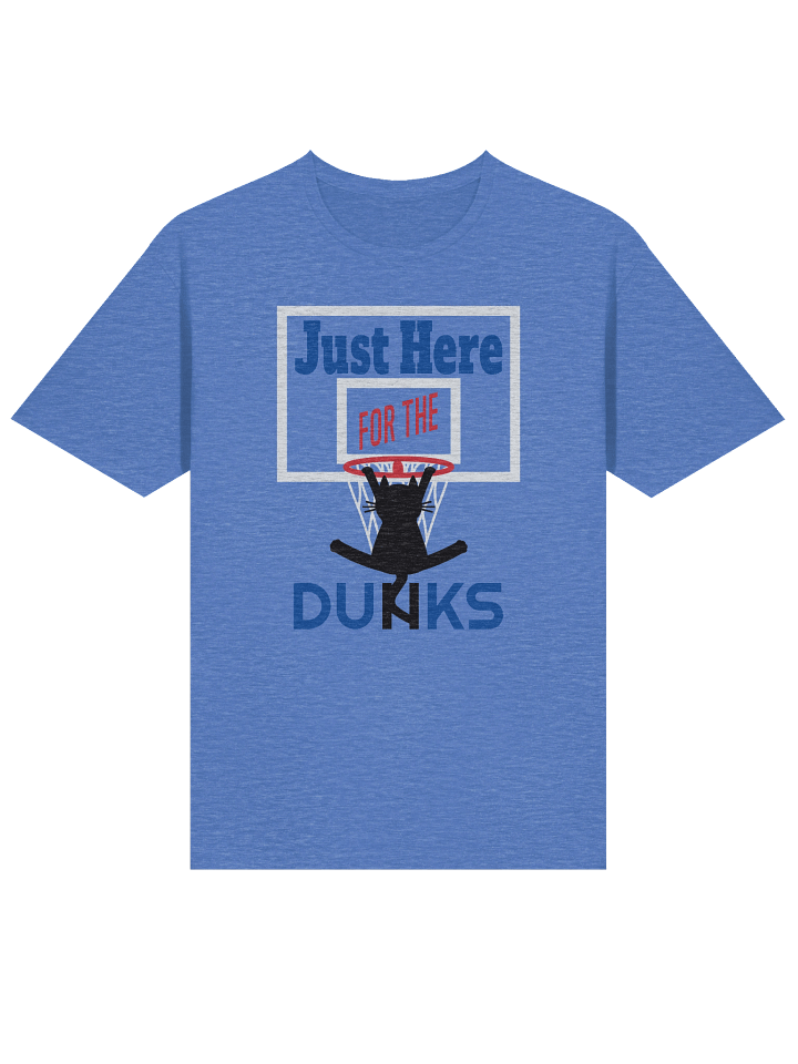 Basketball Cat (Just Here for the DUNKS) - Unisex Adult Super Soft Lightweight T-shirt product image (1)