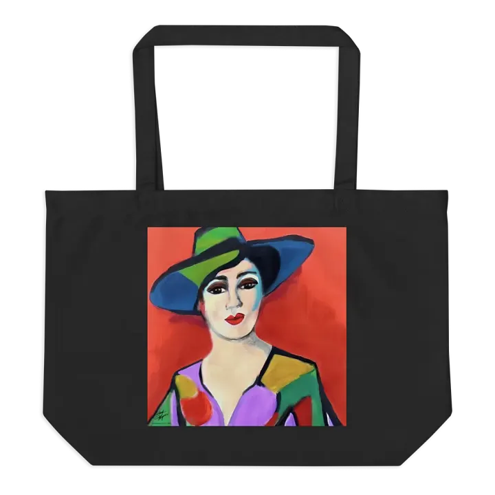 Donna with Hat Organic Cotton Tote product image (1)