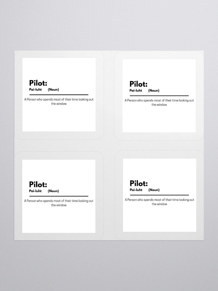 Pilot Sticker sheet product image (1)