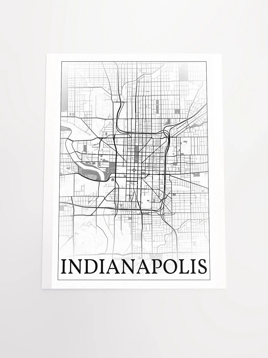 Indianapolis, Indiana, USA, city map print product image (18)