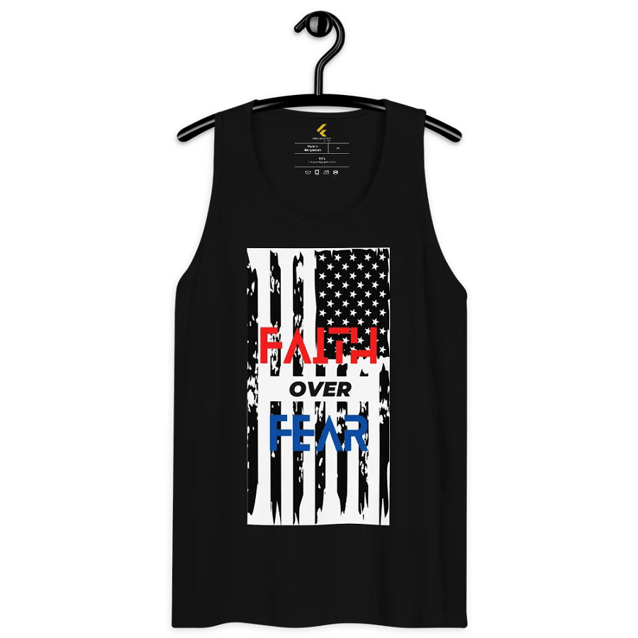 Faith Over Fear Patriotic Tank Top product image (9)