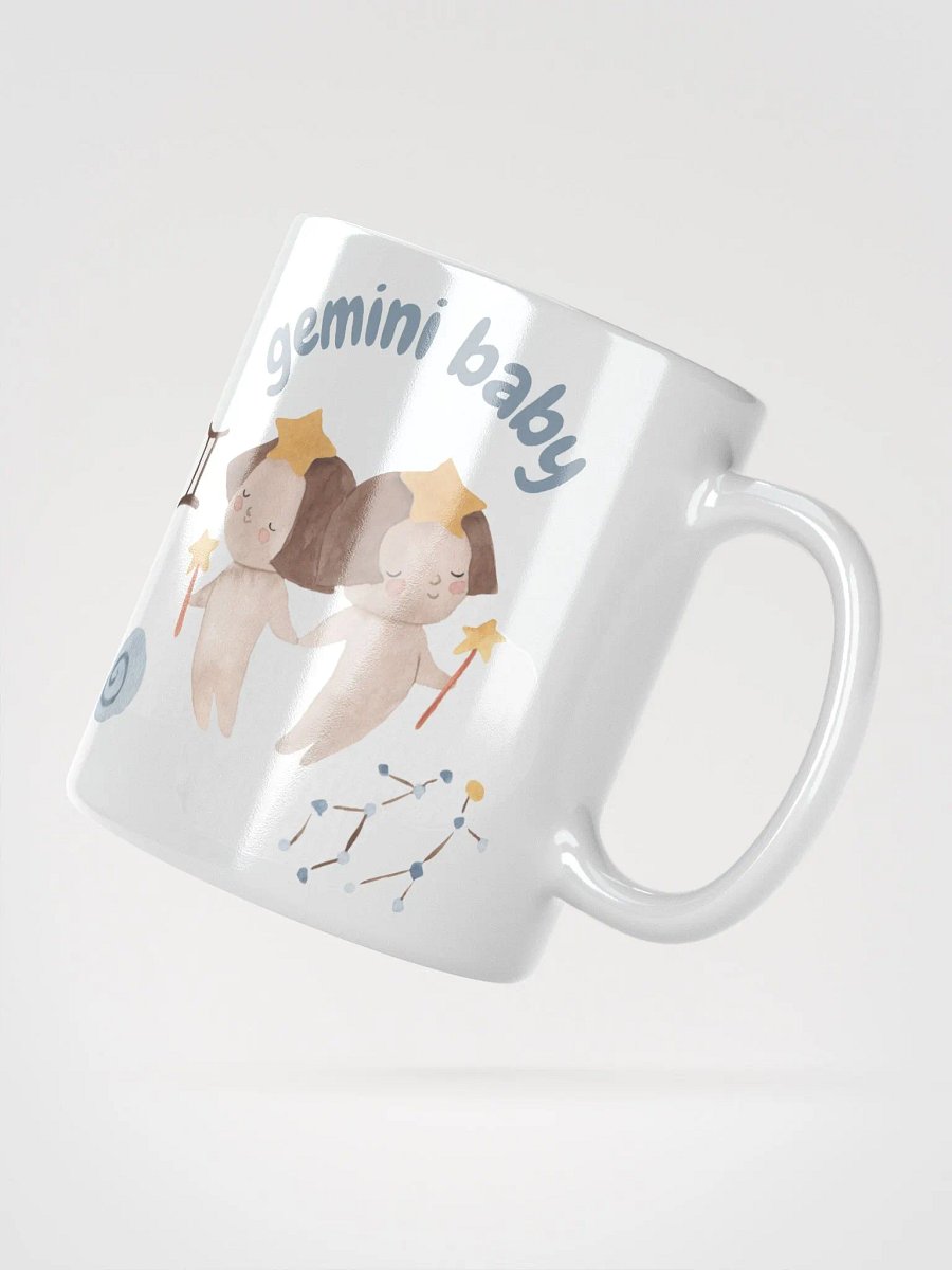 Gemini Baby May 21- June 21 WHITE GLOSSY MUG Baby Gift, New Baby Gift, Fun Astrology Gift product image (3)