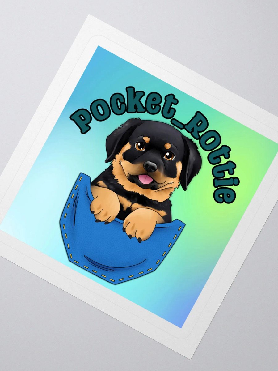 Pocket Rottie Logo Sticker product image (2)