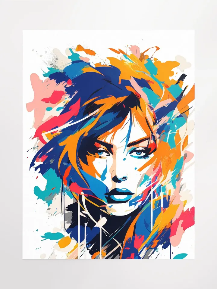 Abstract Woman v10 - Vintage Style Poster - Girly - Medium Size 18x24 Inches product image (1)