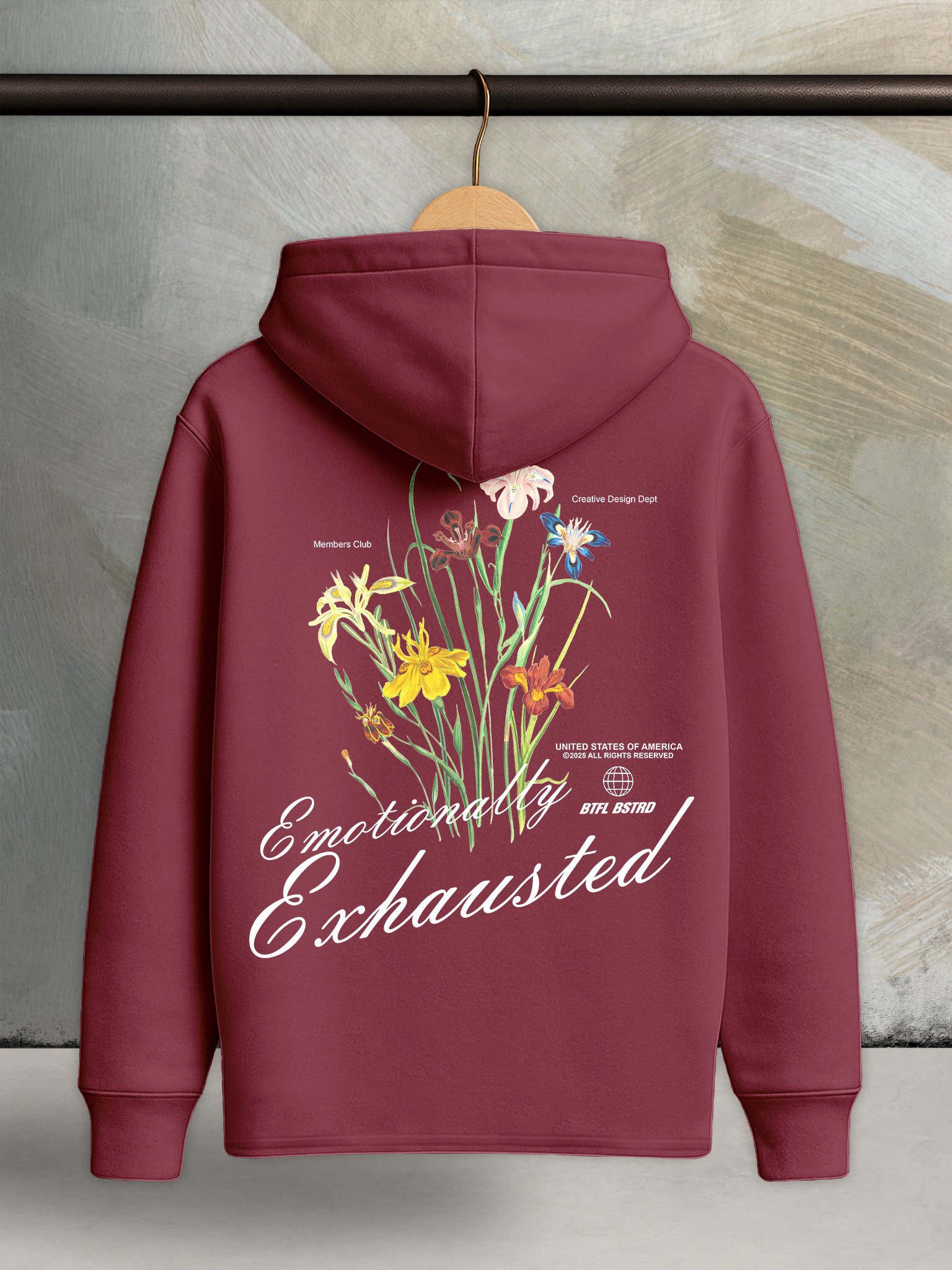 Emotionally Exhausted Floral - Core Hoodie product image (2)