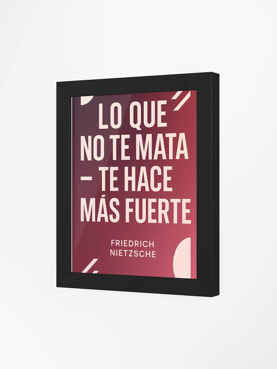 Póster de fortaleza moderno con cita viral de Nietzsche en español product image (3)