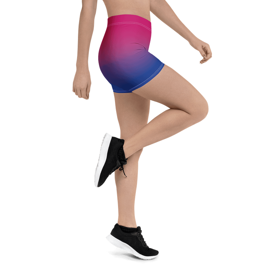Bisexual Pride Gradient Bike Shorts product image (3)