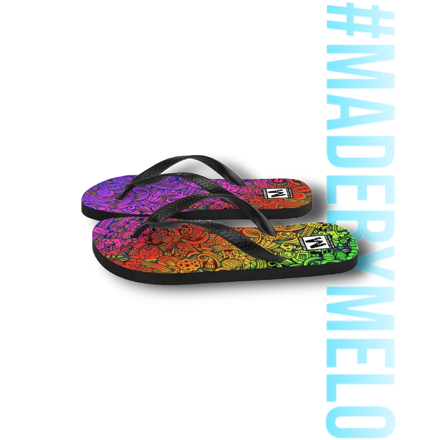 Rainbow Space Scribble - Flip Flops | #MadeByMELO product image (6)