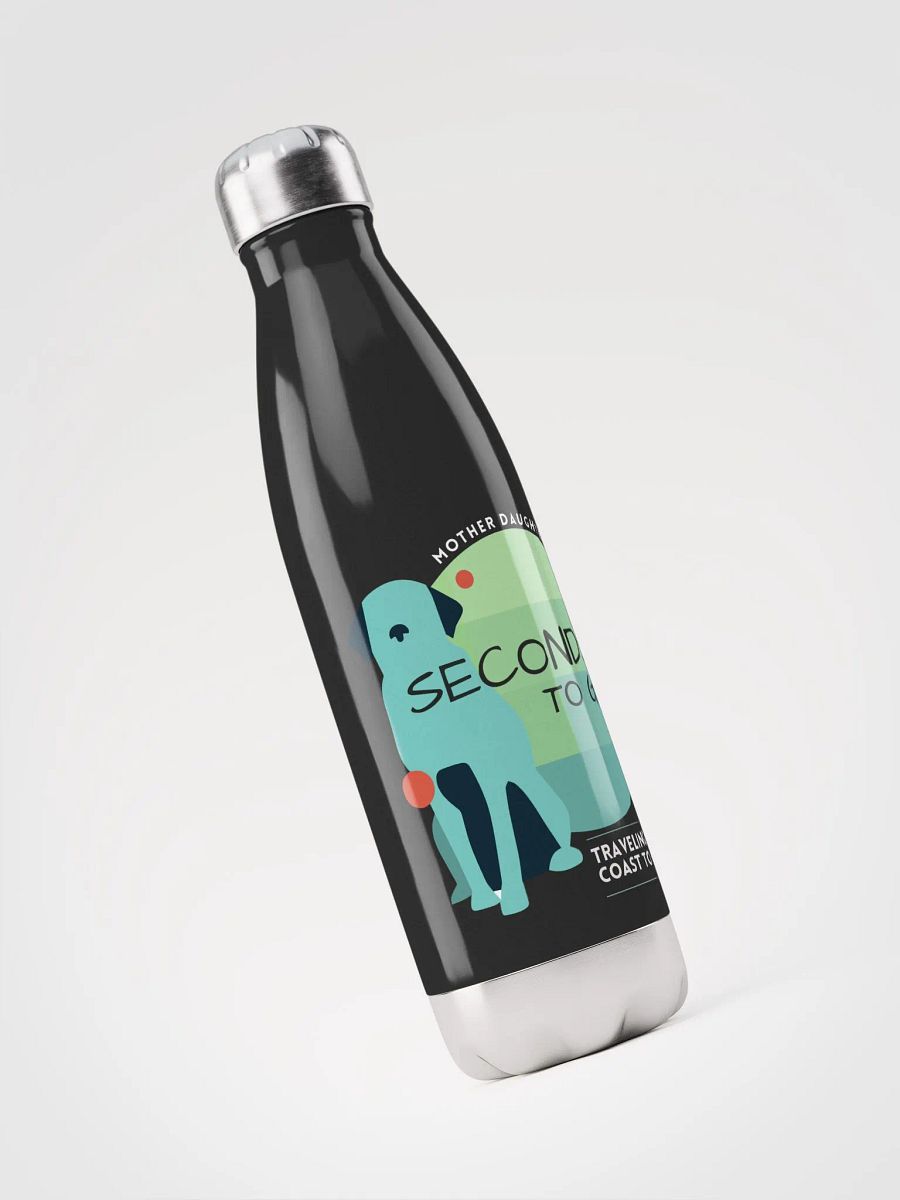 Seconds to Go Logo Signature Stainless Steel Water Bottle Black product image (3)