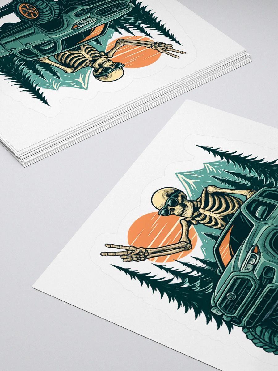 "Ride or Die" Off-Road Skeleton Sticker product image (11)