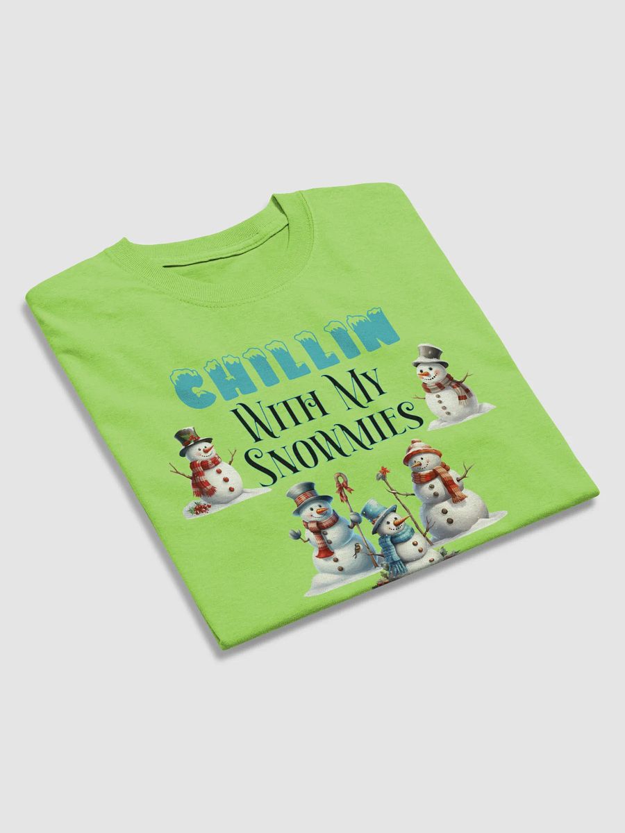 Chillin' with My Snowmies Christmas Tee - Perfect Gift for Snowman Lovers! product image (4)