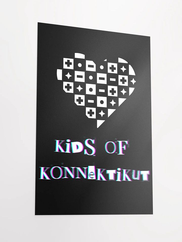 Kids Of Konnektikut Checkered Heart Poster product image (2)