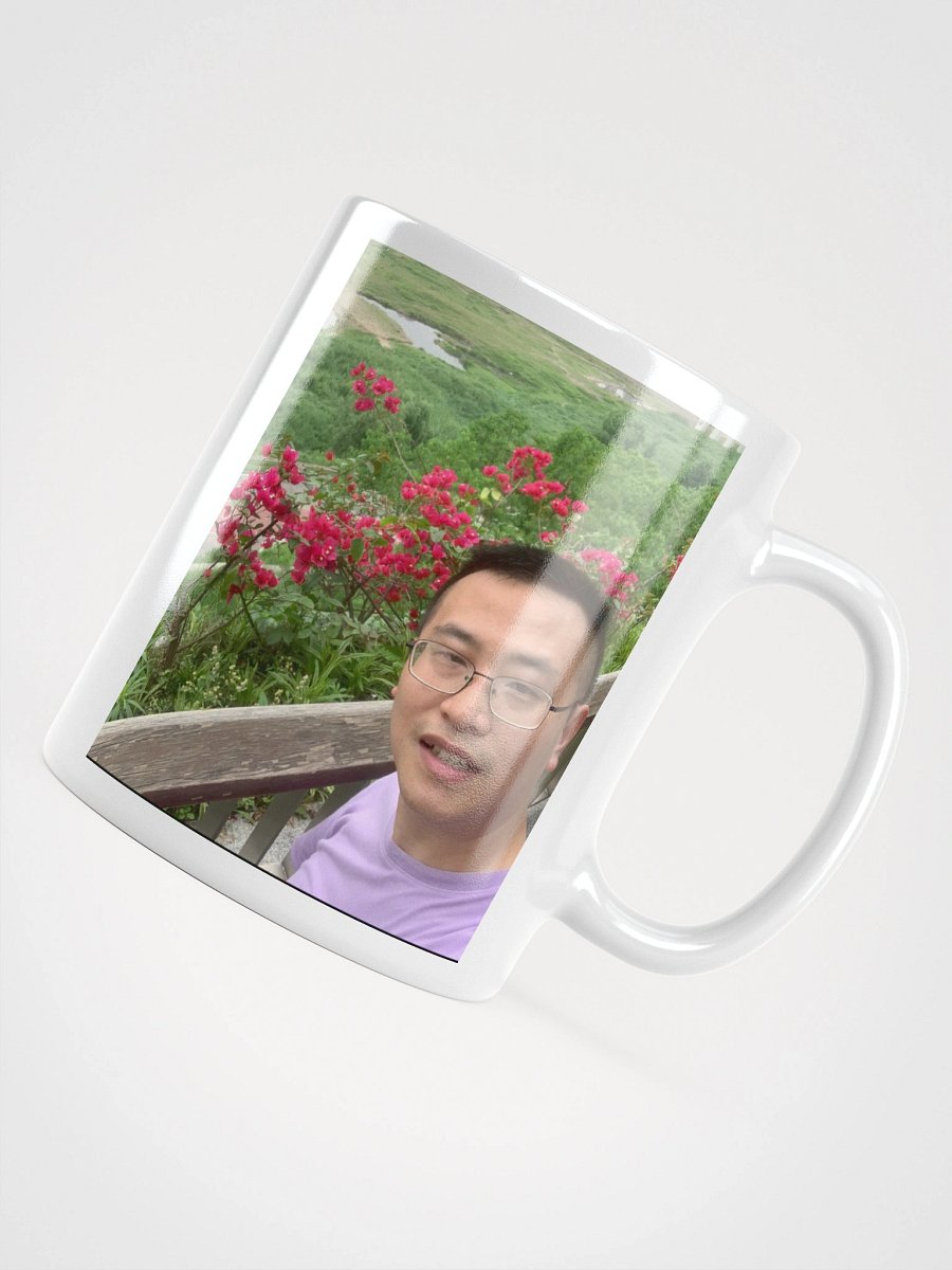 White Glossy Mug: at park product image (10)