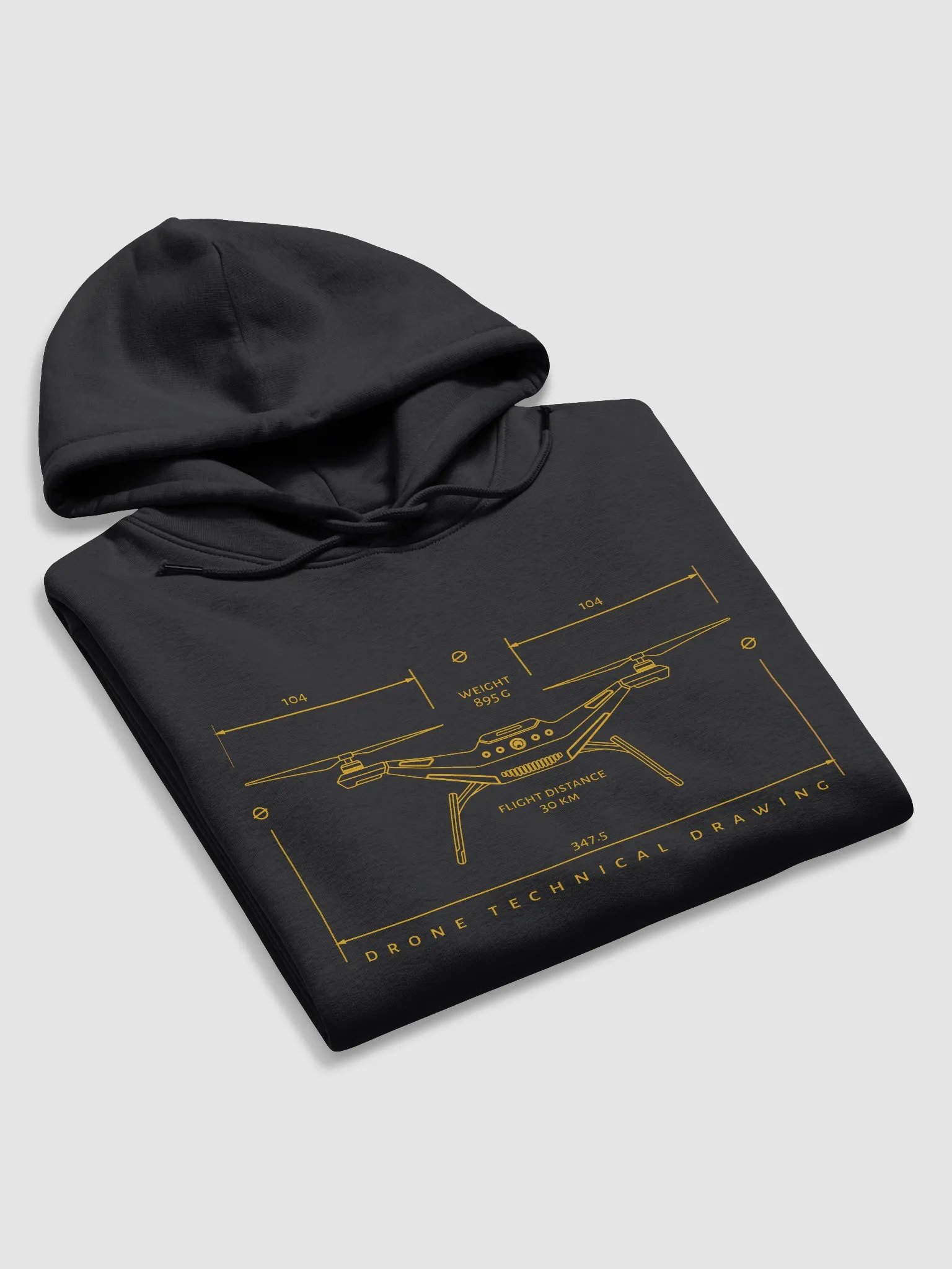 Drone Team Black Hoodie product image (1)