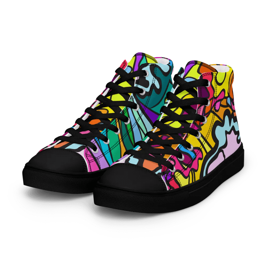 Vibrant Wave Women's High Tops - Wave at Sunset product image (6)