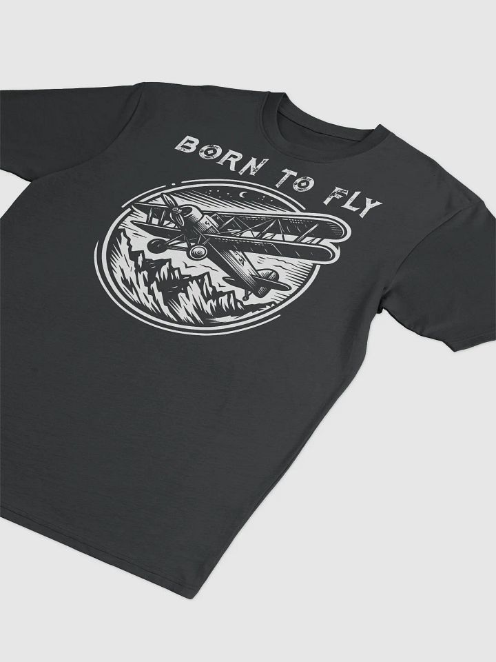 Vintage Airplane Biplane T-Shirt - Retro Aviation Look Men's Tee product image (2)