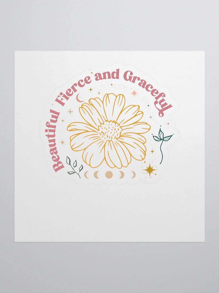 Beautiful Fierce Graceful Kiss Cut Stickers product image (1)