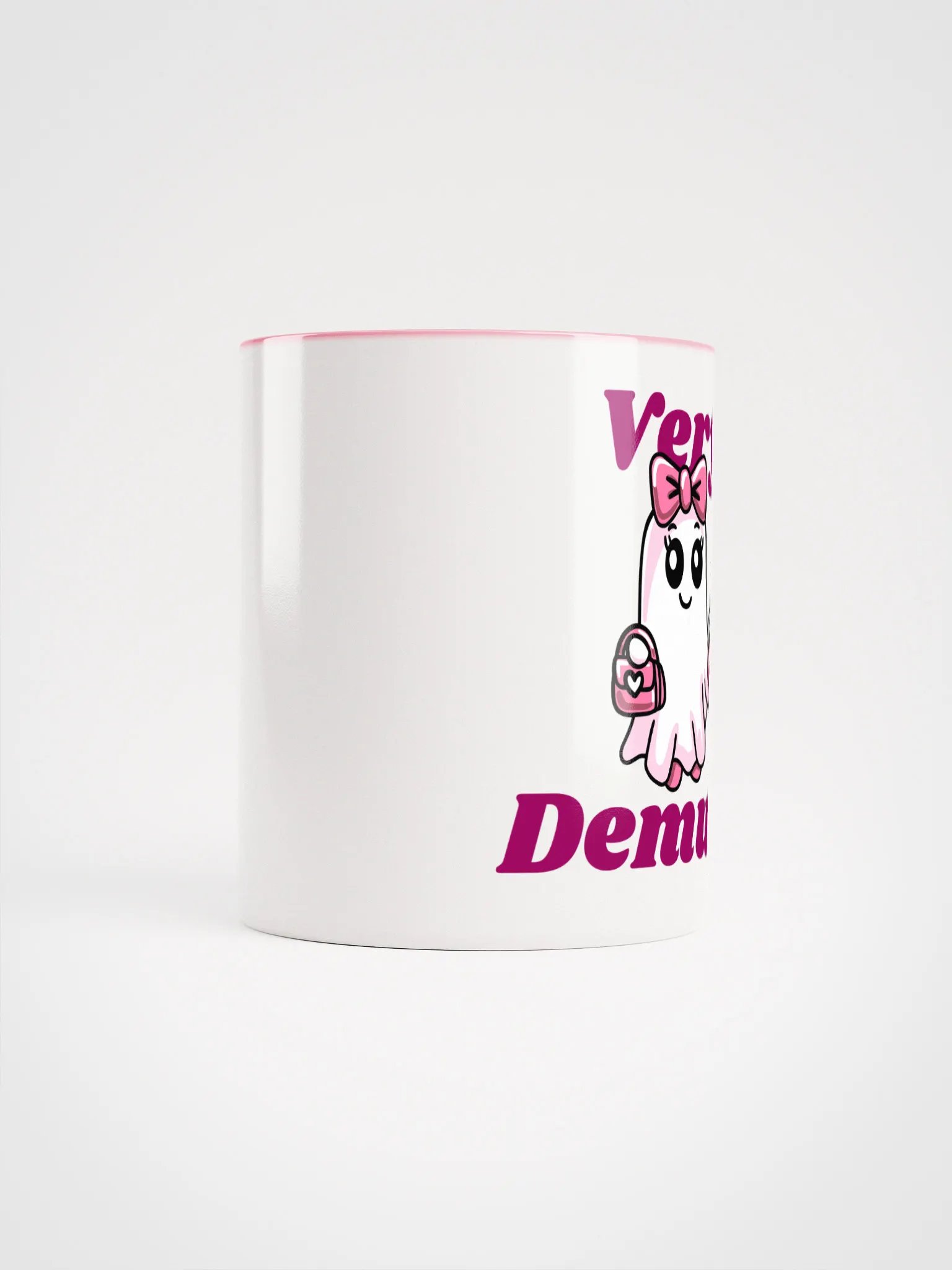 Very Demure Cute Ghost Right Hand Accent Color Mug product image (5)