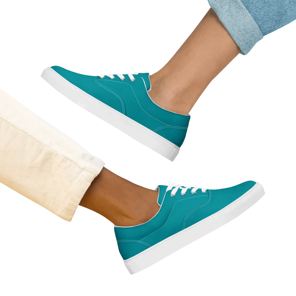 Muse Coquette Lace-Up Canvas Shoes (Sea stones candies) product image (12)