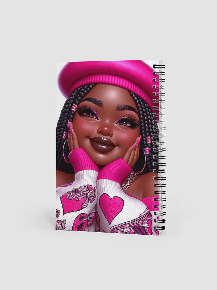 Vibrant Pink Beret Spiral Notebook product image (2)