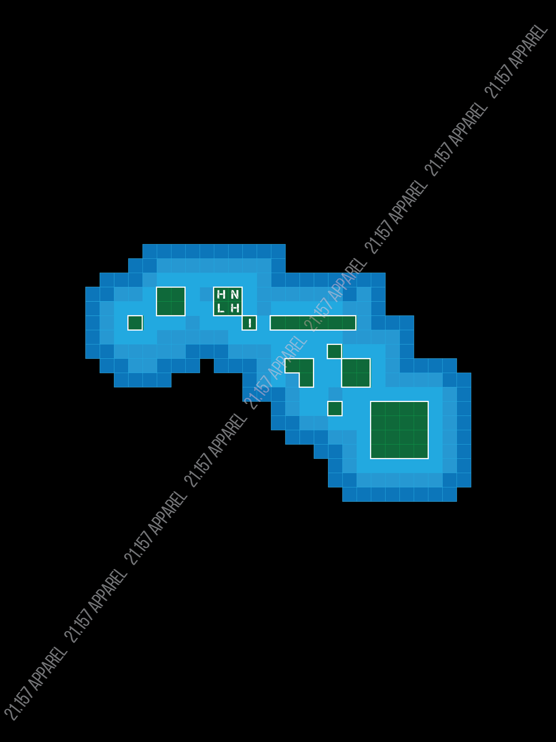 Hawaiian Islands Pixelated Shirt product image (13)