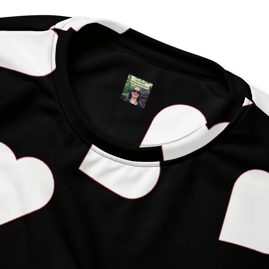Love Pattern 5 Black and White Unisex Sweatshirt product image (7)