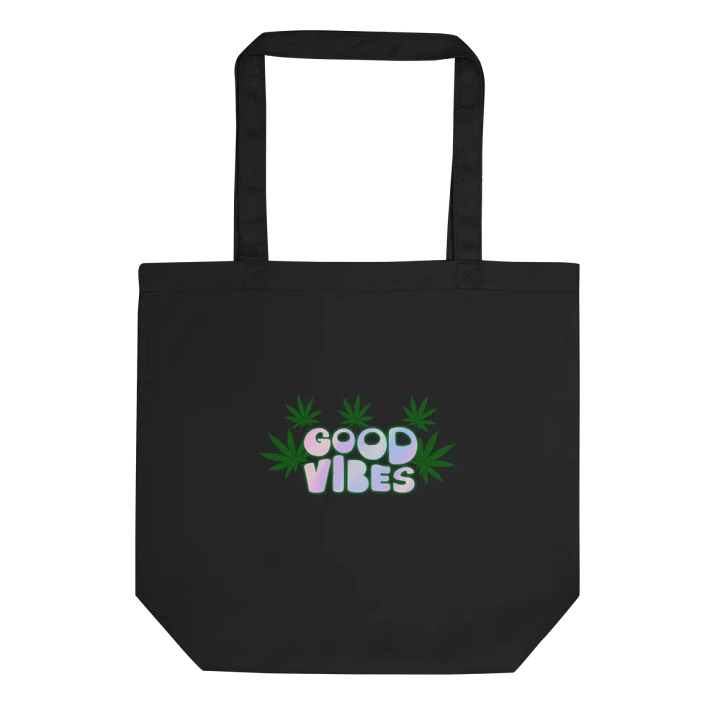 Good Vibes Cannabis Leaves Tote Bag product image (1)