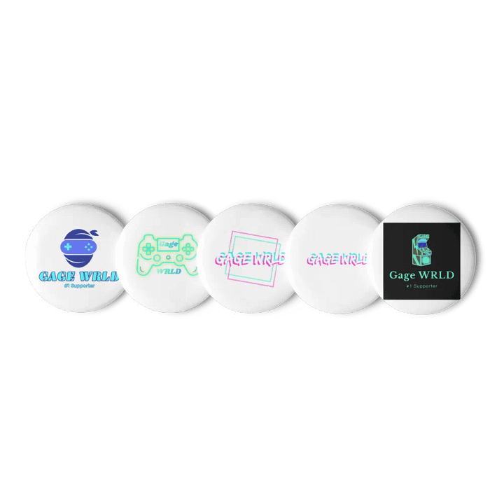 Gage WRLD Set of Pin Buttons product image (1)